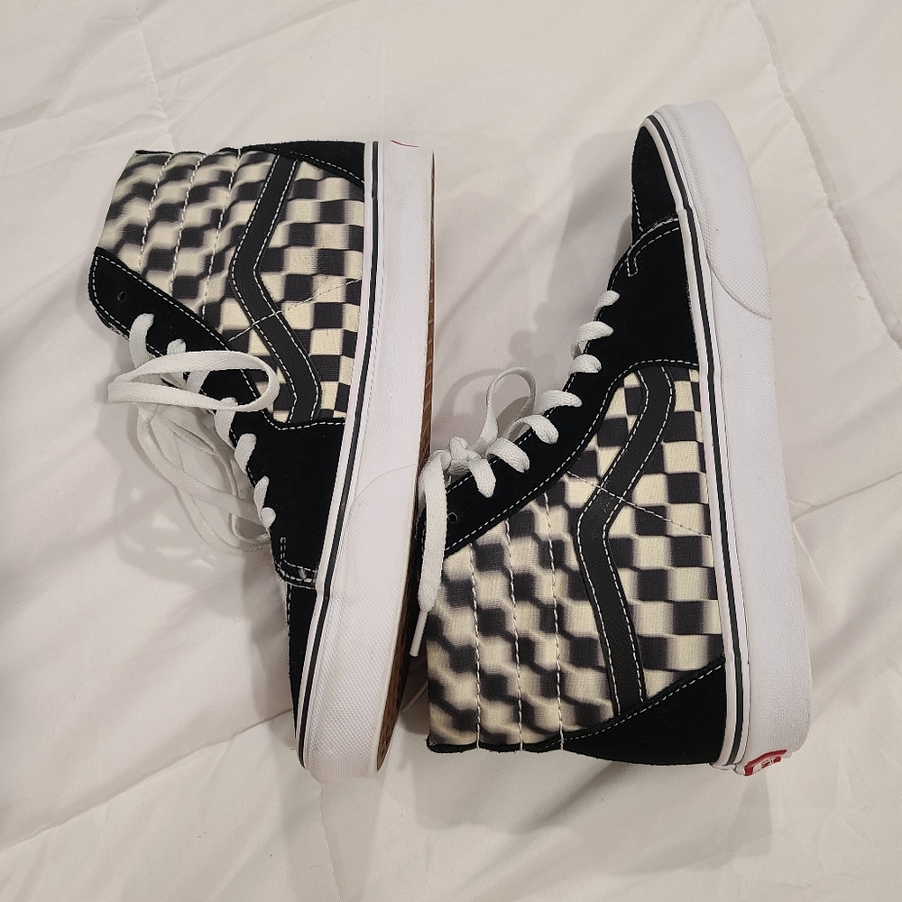 Checkered Converse hightops